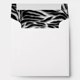 Black and White Zebra Envelope