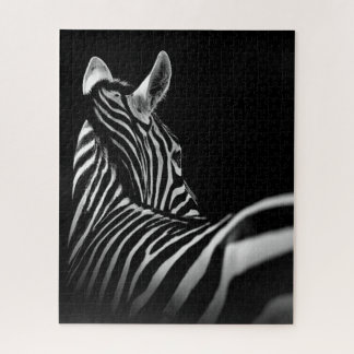 black and white zebra jigsaw puzzle