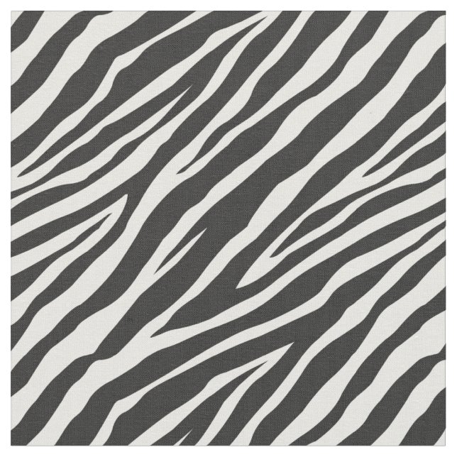 Black and White Zebra Print Fabric (Close Up)