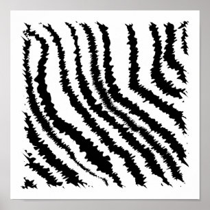 Black and White Zebra Print Pattern.