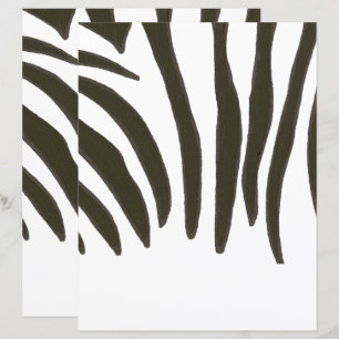 Black and White Zebra Print Scrapbook Paper