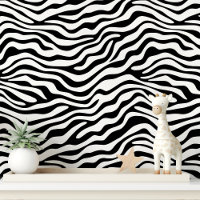 Black and White Zebra Stripe