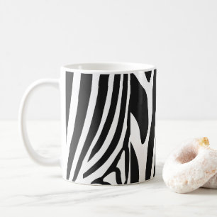 Black and White Zebra Stripes  Coffee Mug