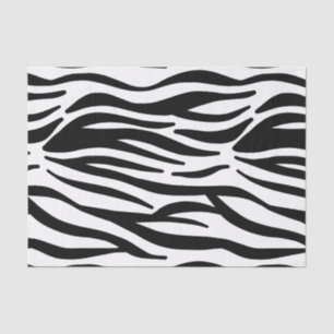 Black and White Zebra Stripes Tissue Paper