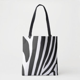 Black and White Zebra Stripes  Tote Bag