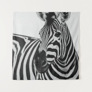 BLACK AND WHITE ZEBRA TAPESTRY