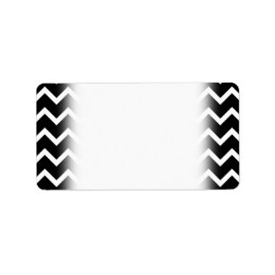Black and White Zig Zag Pattern. Label