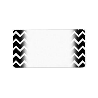Black and White Zig Zag Pattern. Label