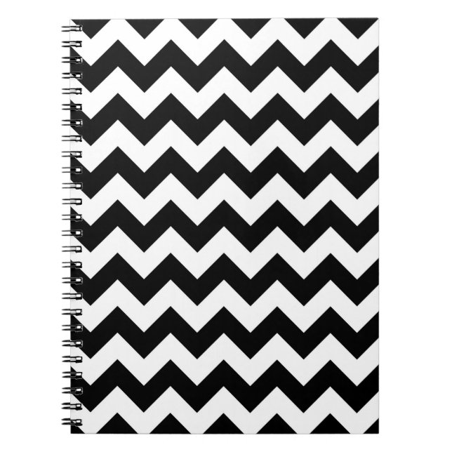 Black and White Zigzag Notebook (Front)