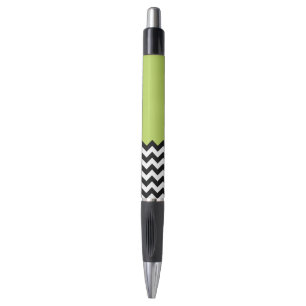 Black and White Zigzag Pattern, Chevron, Green