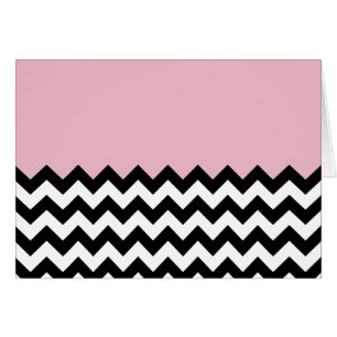 Black and White Zigzag Pattern, Chevron, Pink