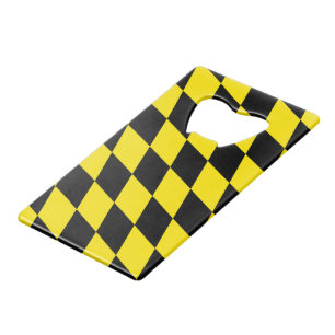 Black and Yellow Bavaria Diamond Flag Pattern