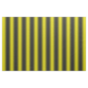 Black and Yellow Bee-Like Stripes Pattern Fabric