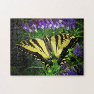 Black and Yellow Butterfly Jigsaw Puzzle