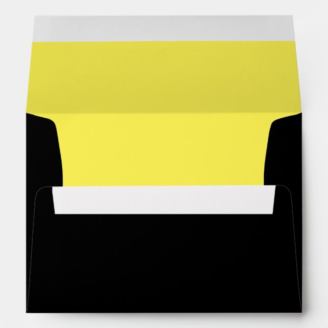 Black and yellow Envelope (Back (Bottom))