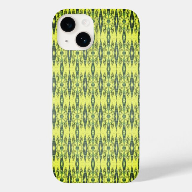 Black and yellow pattern Case-Mate iPhone case (Back)