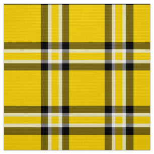 Black and Yellow Plaid Fabric