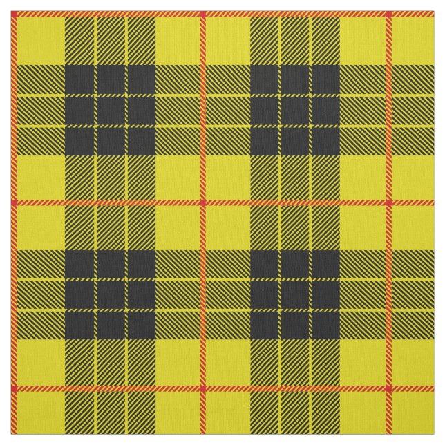 Black and yellow plaid fabric (Swatch)