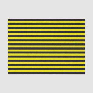 Black and Yellow Stripes Tissue Paper