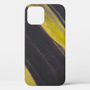 Black and yellow surface iPhone 12 case