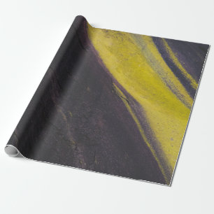 Black and yellow surface wrapping paper
