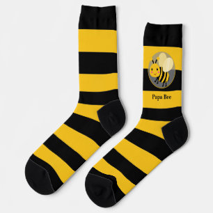 Black and Yellow with Cute Bee Socks