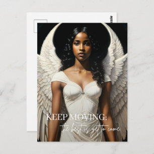 Black Angel Art Inspirational Postcard