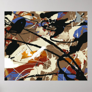 Black Angel- Expressionist Fine Art Poster- Poster