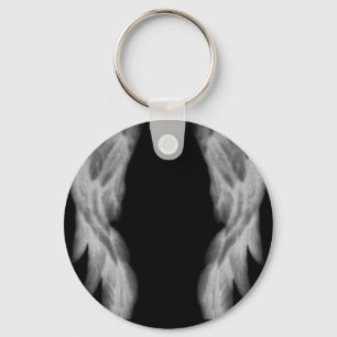 Black Angel Wings Key Ring