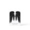 BLACK ANGEL WINGS Monogram