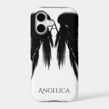 BLACK ANGEL WINGS Monogram