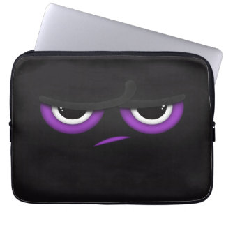 Black angry Ninja Laptop Sleeve