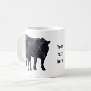 Black Angus Cow & Cute Calf Coffee Mug