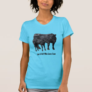 Black Angus Cow & Cute Calf T-Shirt