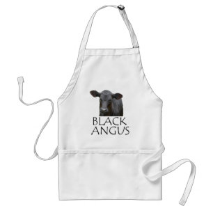 Black Angus Cow Standard Apron