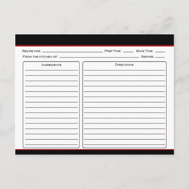 Black Angus Cows Recipe Cards (Back)