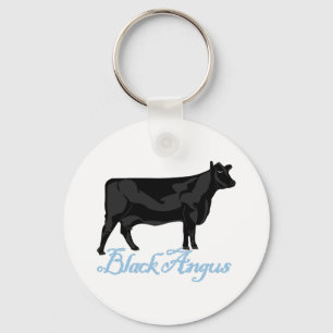 Black Angus Key Ring