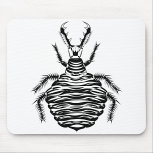 Black antlion mouse pad