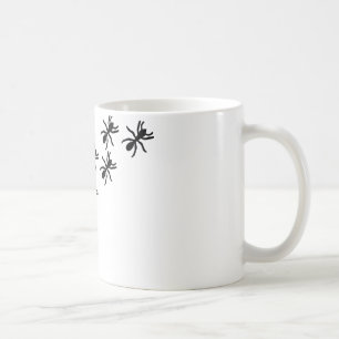black ants trail coffee mug