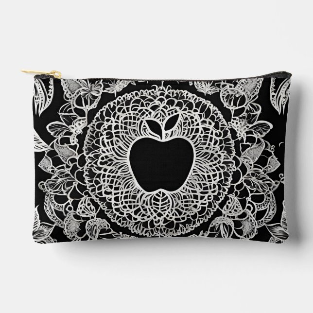Black apple AI art  Accessory Pouch (Front)