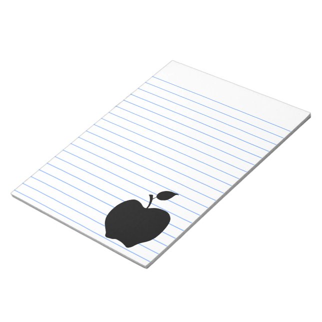 Black Apple Notepad (Angled)