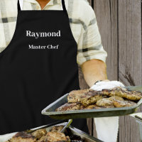 Black Apron - Solid - No Pattern