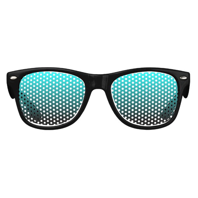 Black Aqua Ombre Kids Sunglasses (Front)