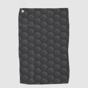 Black armor golf towel