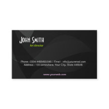 Black Art Business Card