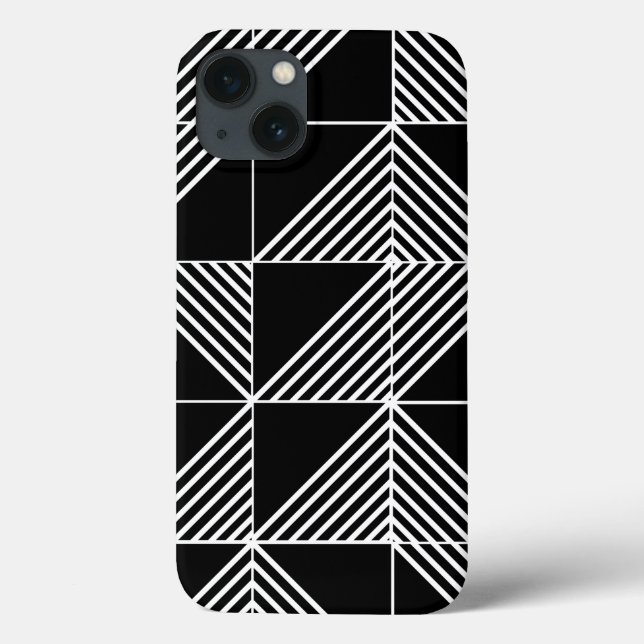 Black Art Deco Lines  Case-Mate iPhone Case (Back)