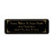 Black Art Deco Return Address Labels