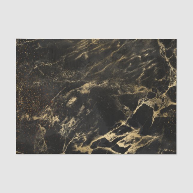 Black Art Design Worn Grunge Aesthetics Gothic Tissue Paper (Front)