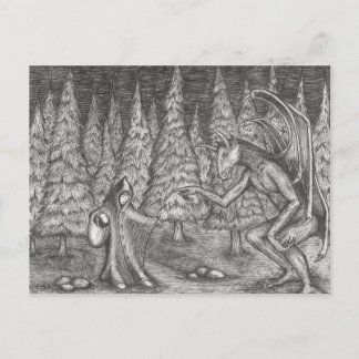 Black as Night Postcard