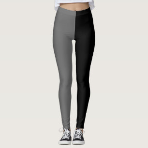 Black Ash Gary Two Tone Colour Split Leggings